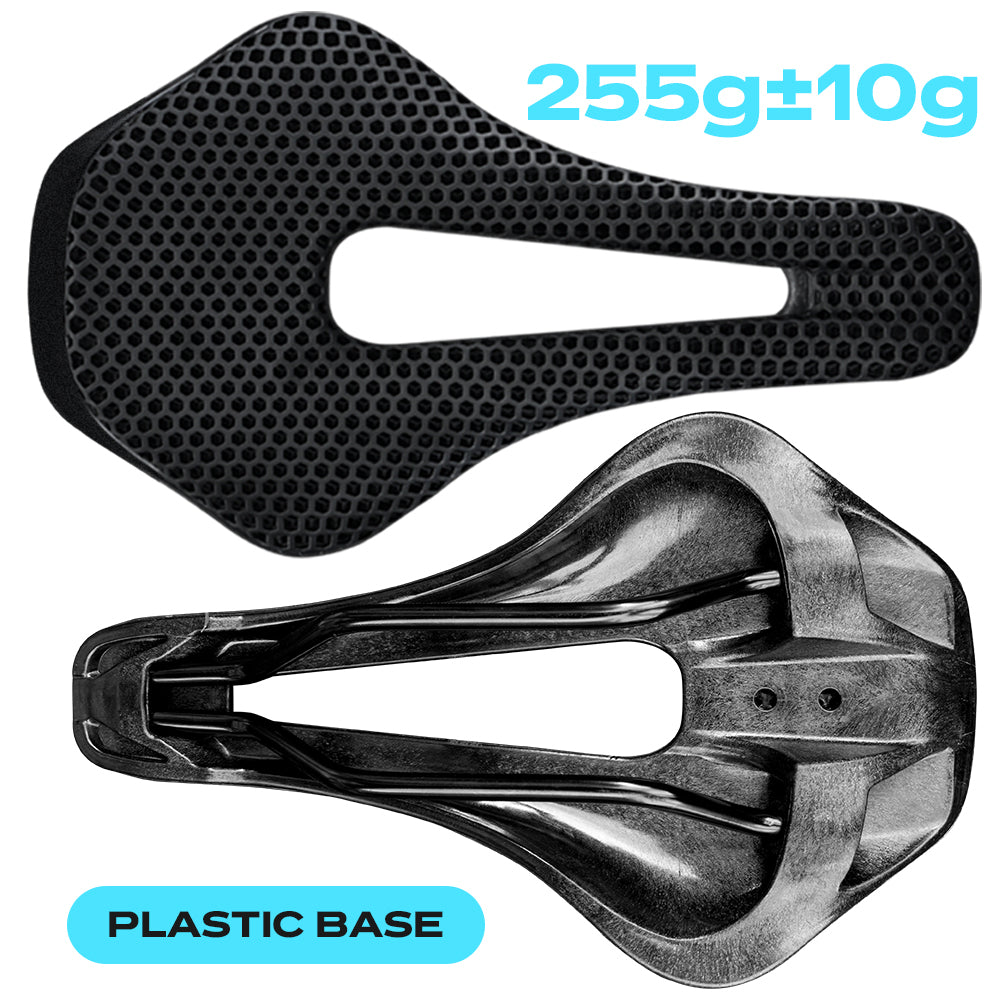 RYET 3D Printed Bicycle Saddle Carbon Fiber Ultralight Hollow Comfortable Breathable MTB Mountain Road bike Cycling Seat