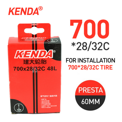KENDA Road Bicycle Tire 700c Inner Tube (Presta)